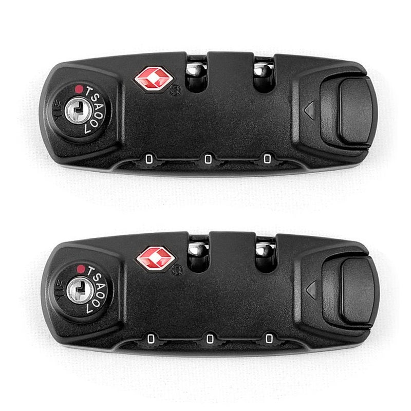Lizipai TSA Approved Luggage Loc2 Pack Toolbox Bag Combination Zipper Fixed Locks 3 Digit for Travel Backpack Customsâ€¦ (2 Pack B) - Image 1
